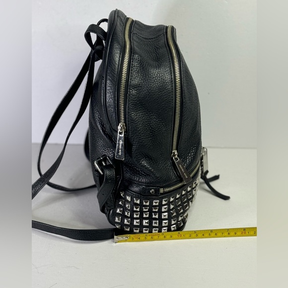 Michael Kors Medium Studded Pebbled Leather Backpack - Picture 4 of 8